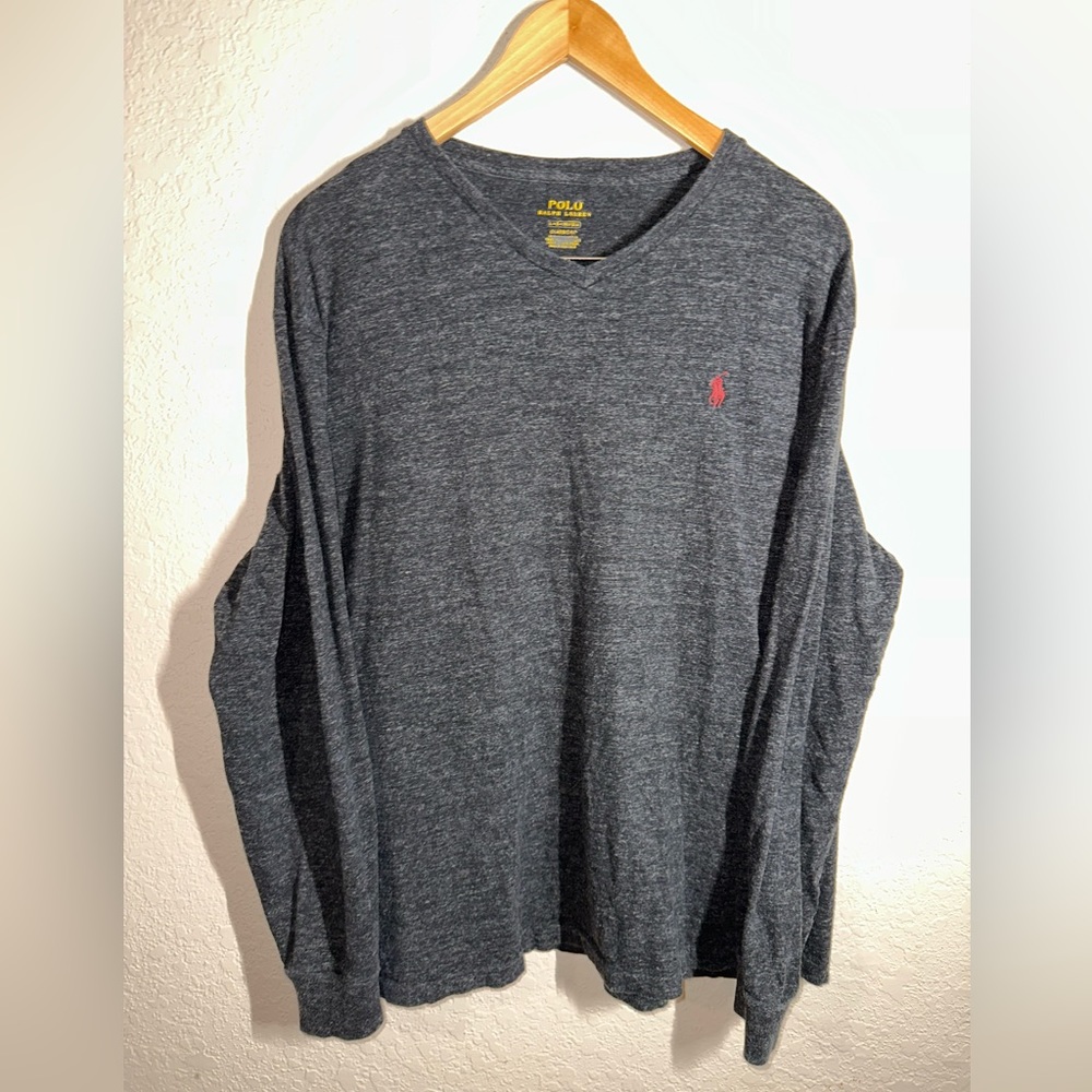Mens Ralph Lauren Gray long sleeve